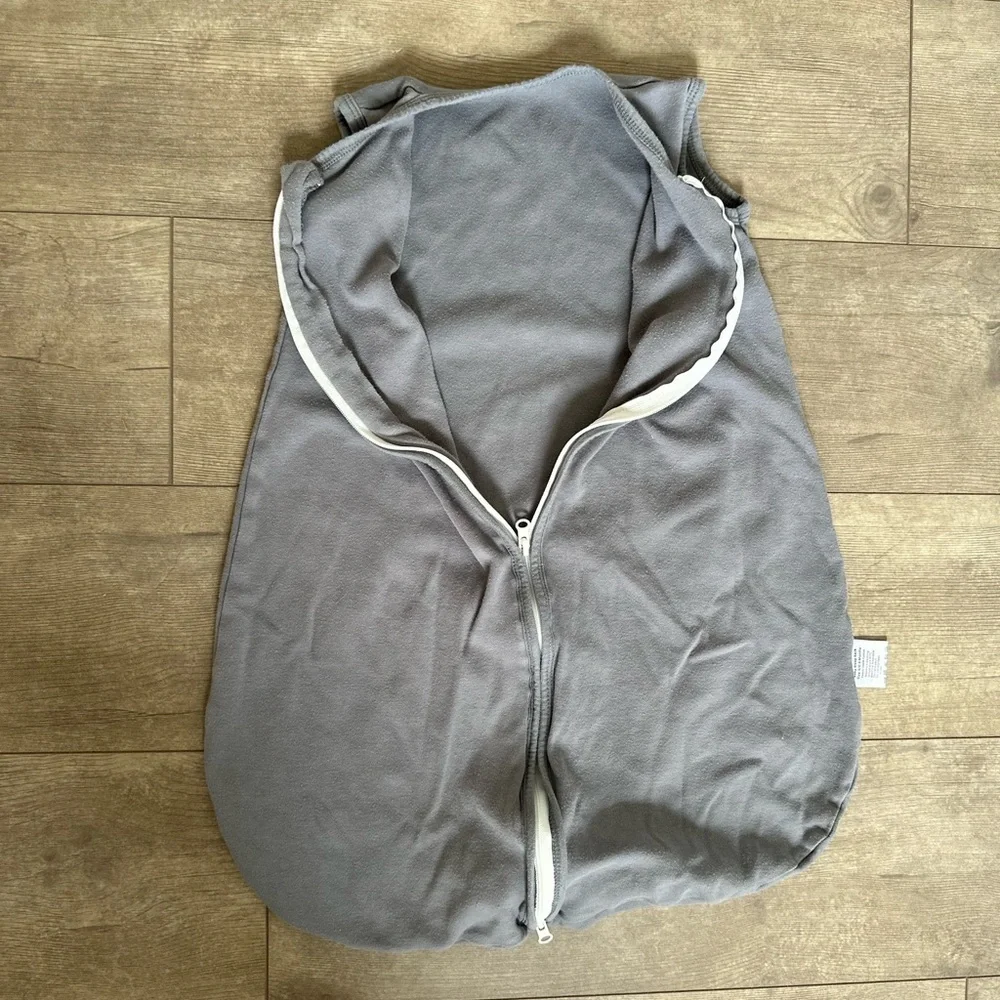 Yoofoss Gray & White Zip Sleep Sack Baby 0-6 Months